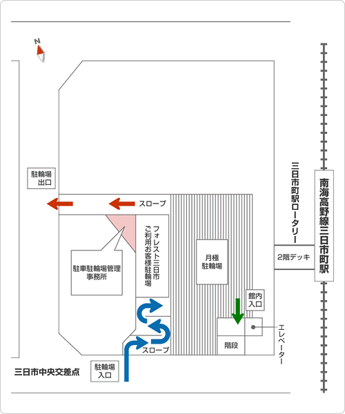 駐輪場案内図