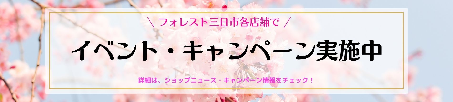 イベント・キャンペーン実施中